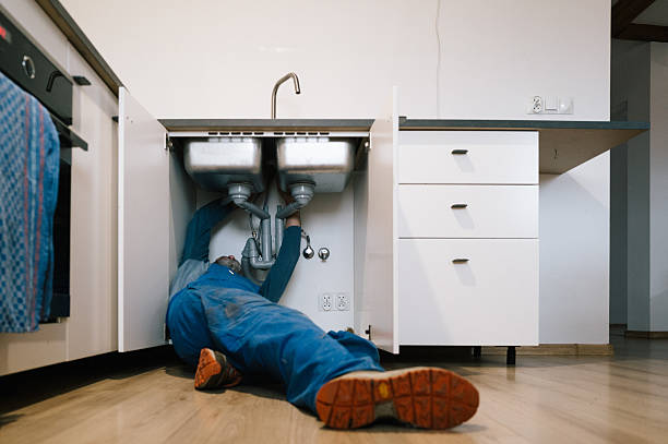 Professional Emergency Plumber technician working in Silver Lake, WI